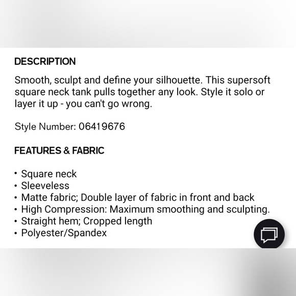 Body Contour Cropped Square Neck Tank - Picture 2 of 9